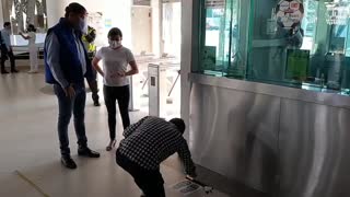 Alcalde de Bucaramanga verificó los protocolos de bioseguridad en estaciones de Metrolínea 2