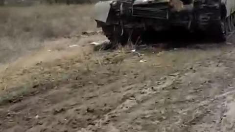 Destroyed Ukrainian tanks in the Mariupol direction.