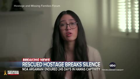 Rescued Israeli hostage speaks out ABC News