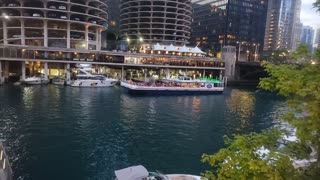 A Beautiful Night Along the Chicago River