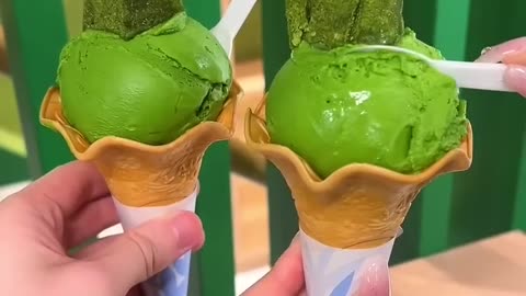 Green 💚💚 sweet Jelly ICE CREAM