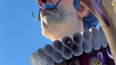 Amazing paper mache floats at the Carnival of Viareggio Italy