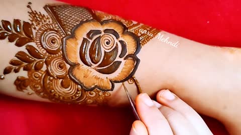 Cute and Intricate floral bridal mehndi back hand wedding mehndi design latest Dulhan Mehndi 2021