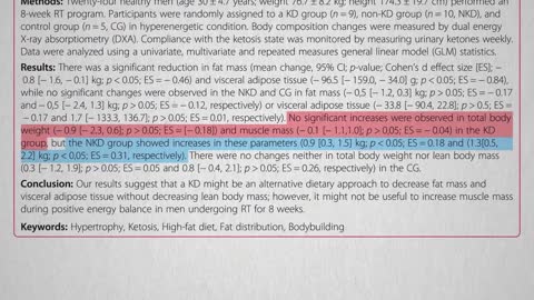 Nutrition facts about Keto diet