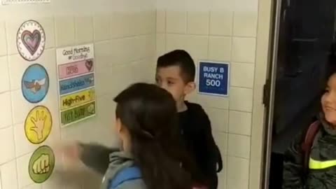 Watch how these kids start off each school day! Touching!