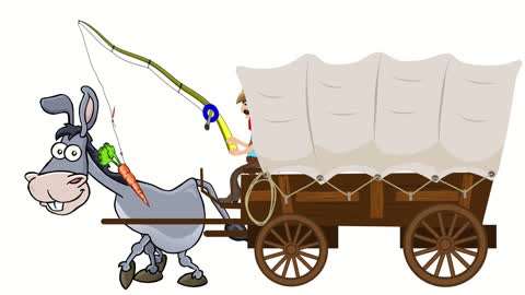 #funny donkey pull cart