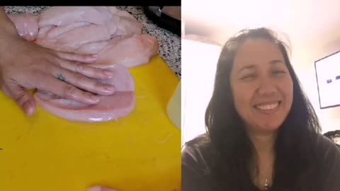 The gorgeous Pinay in Romania react on chicken breast - Part 3