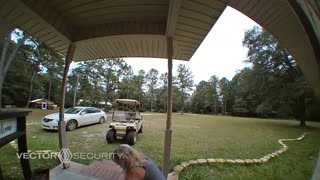 Friend Falls Flat While Approaching Porch