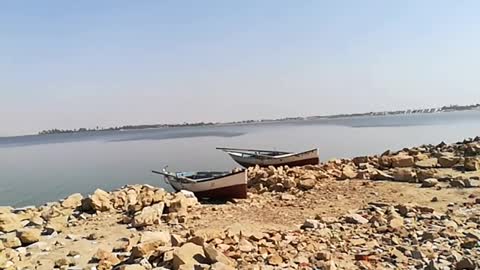 Kids Morning Play In Qaroun Wonder Lake Egypt