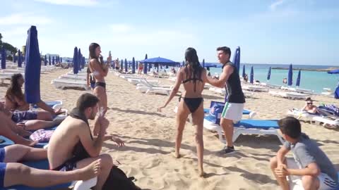 Challenging Hot Girls At the Beach..20222