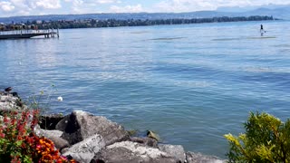 Leman lake in Switzerland is something crazy