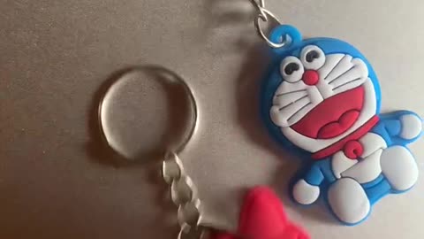 Key Pendant - robot cat and airplane