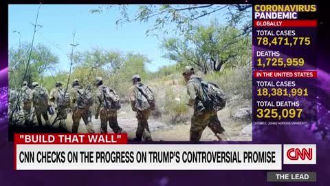 Border wall construction in Trump's final days