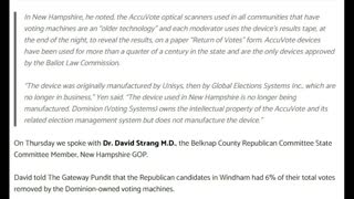 New Hampshire Recount Reveals Machines "Defect"