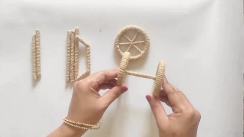 Jute Thread Cycle Craft Idea II Home Decoration Idea