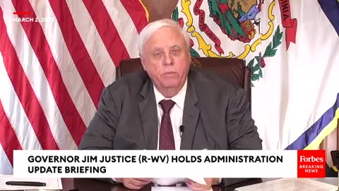 Gov. Jim Justice Holds Briefing To Deliver A West Virginia Administration Update