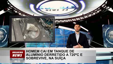 O homem cai em um tanque de alumínio derretido a 720ºC e sobrevive na Suíça