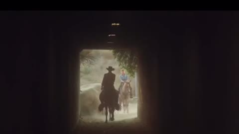 Riding into the Unknown: Man and Horse Conquer the Dark Tunnel