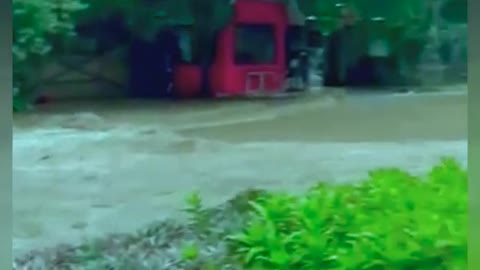 Trinidad Turns into a river today! flash floods and landslides hit Tobago