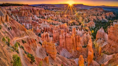 Haunting Winds of Bryce Canyon, Utah | 8 Hours | Deep Sleep | Relax | Meditate | ASMR | White Noise