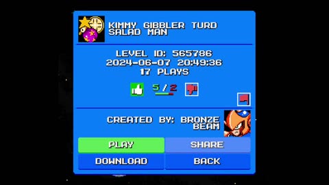 Mega Man Maker Level Highlight: "Kimmy Gibbler Turd Salad Man" by Bronze Beam