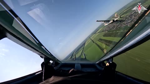 Russian Aerospace Forces' Su-25 attack aircraft in action