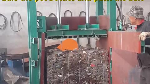 PET bottles baler / bale machine