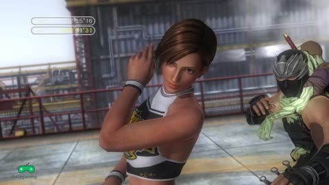 TAG BATTLE HAYABUSA AND LISA DEAD OR ALIVE 5 GAMEPLAY