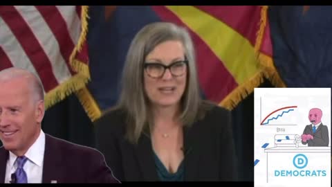 Katie Hobbs certifies her own stolen “election“ in Arizona! 🤡