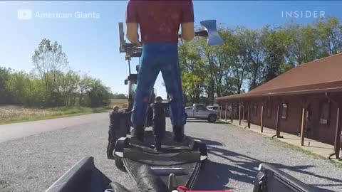 How A Deteriorating Paul Bunyan Giant Is Restored Refurbished Insider