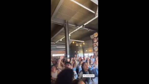 Fans celebrate in Buenos Aires as Argentina scores in World Cup final