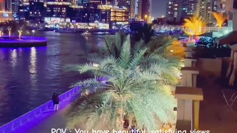 Marina Dubai Skyline: Breathtaking Views Dubai Marina at Night Mesmerising Beauty