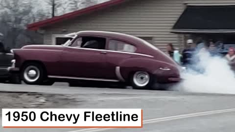 1950 CHEVY FLEETLINE BURNOUT