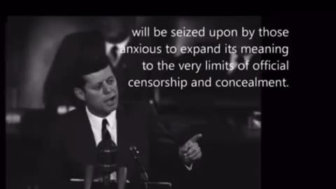 JFK's speech on secrecy and the deep state.. (3 minutes)