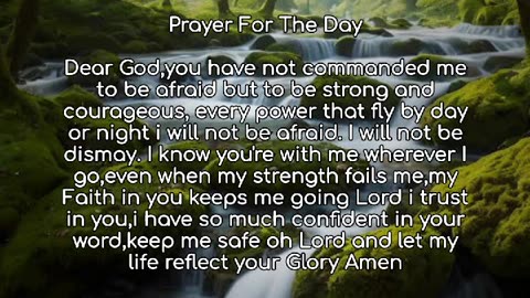 Prayer For The Day