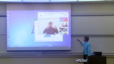 Math Professor Fixes Projector Screen (April Fools Prank)