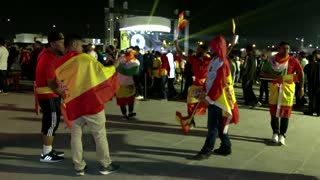 Spanish soccer fans rejoice after record 7-0 World Cup win