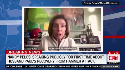 Nancy Pelosi releases first public on-camera comments since husband's attack