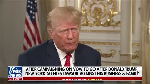 Donald Trump reacts to New York attorney general's civil lawsuit