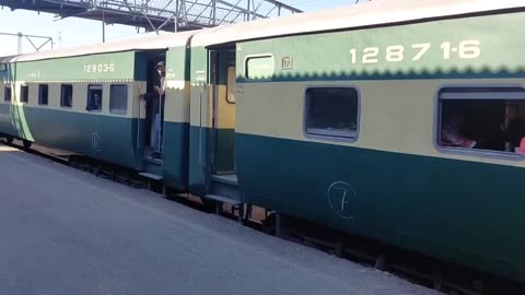 Rehman baba express train at Rawalpindi railway station