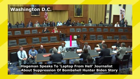 Hageman Speaks To 'Laptop From Hell' Journalist About Suppression Of Bombshell Hunter Biden Story