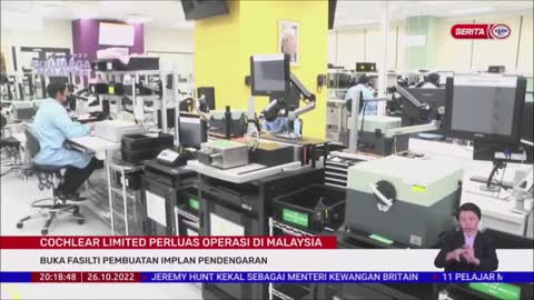 26 OKT 2022-BERITA PERDANA-COCHLEAR LIMITED PERLUAS OPERASI DI MALAYSIA