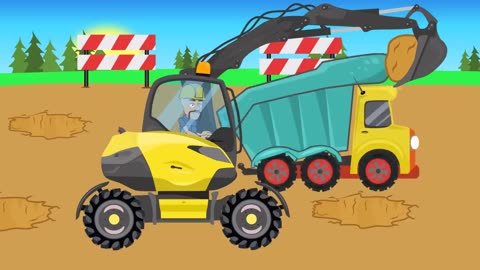 Farm work - Combine Harvester and Tractor They work hard _ Fairy tale about Farmers - Bazylland