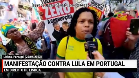 🔴 MANIFESTAÇÃO CONTRA LULA EM PORTUGAL (25/04/2023) | MANIFESTATION AGAINST LULA IN PORTUGAL (04/25/2023)