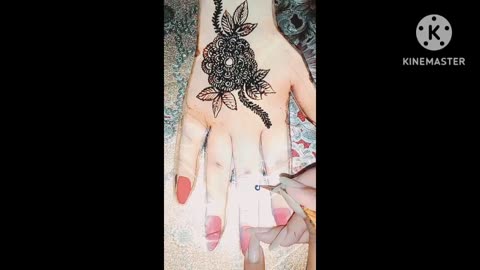 Single flower mehndi design#single#floral#mehndidesign