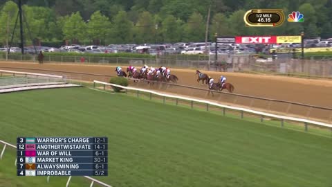 Preakness Stakes 2019 (FULL RACE), jockey John Velazquez thrown from horse | NBC Sports