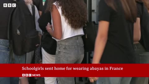 French schools send home girls wearing banned abaya robe -