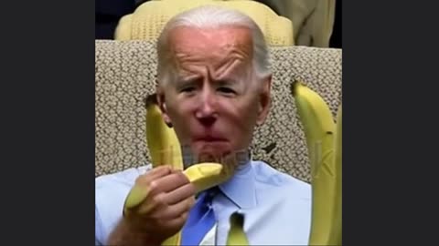 Joe Biden eating bananas AI