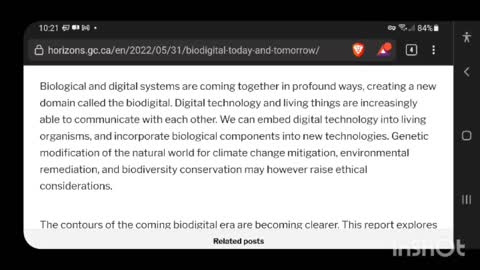 Government Of Canada Document Admits To Use Of mRNA For Biodigital Convergence (IOB) - Documents Prove Government Contracted With W.E.F. For (KTDI) Known Traveler Digital ID