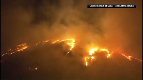 VIDEO | Drone footage shows blaze over Hawaii as wildfires force evacuations 2023